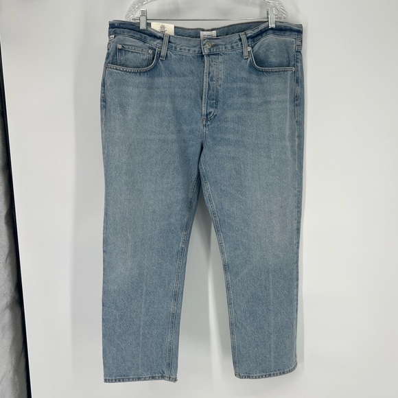 Citizens of Humanity Isla Low Rise Light Denim Straight Jeans in Spector 34 NWT - Picture 2 of 12
